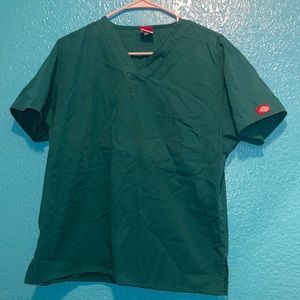 Green dickies scrub top